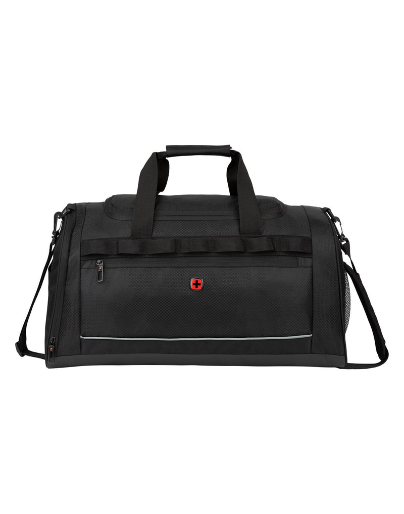Swiss Gear Sport Duffle Bag, black, front view
