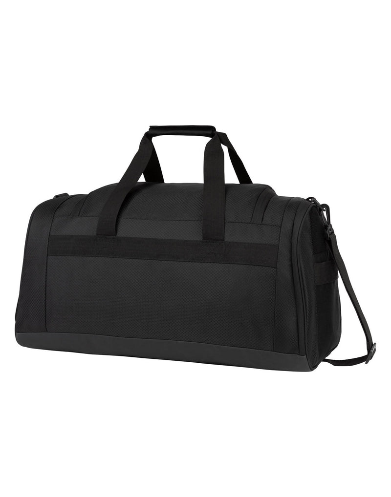 Swiss Gear Sport Duffle Bag, black, back angled view
