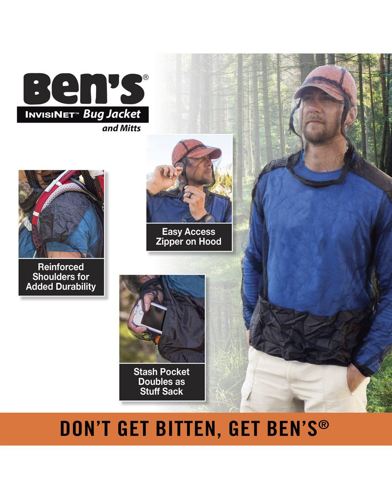 Ben's invisiNet bug jacket & mitts label mens