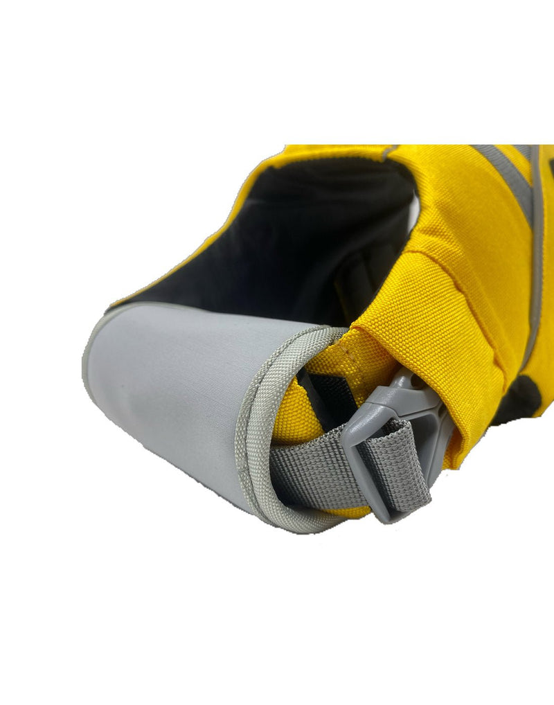 Close-up image of the life jacket's collar