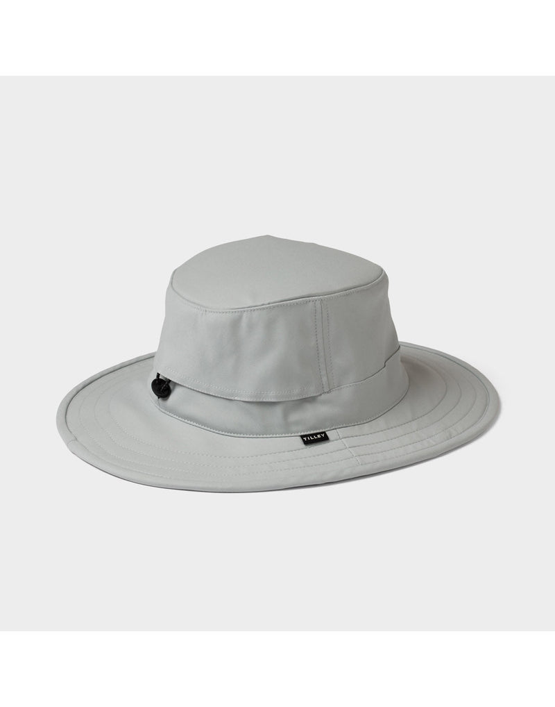 Tilley TP101 The Clubhouse Hat in light grey, back angled view