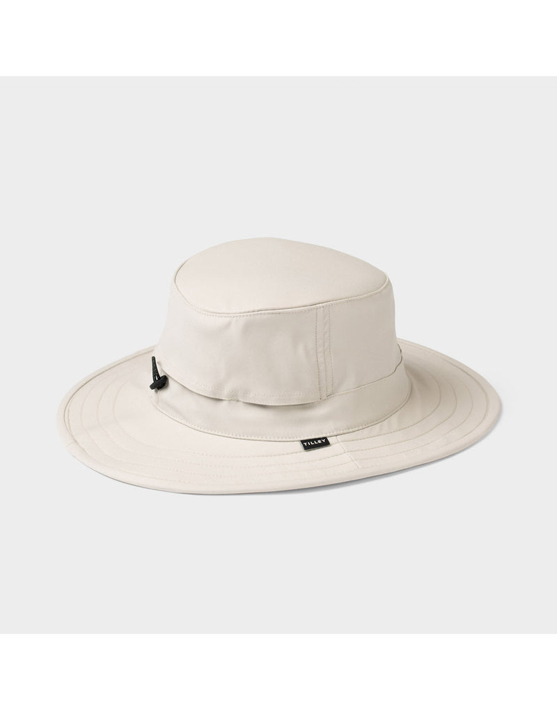 Tilley TP101 The Clubhouse Hat in lightest tan, back angled view