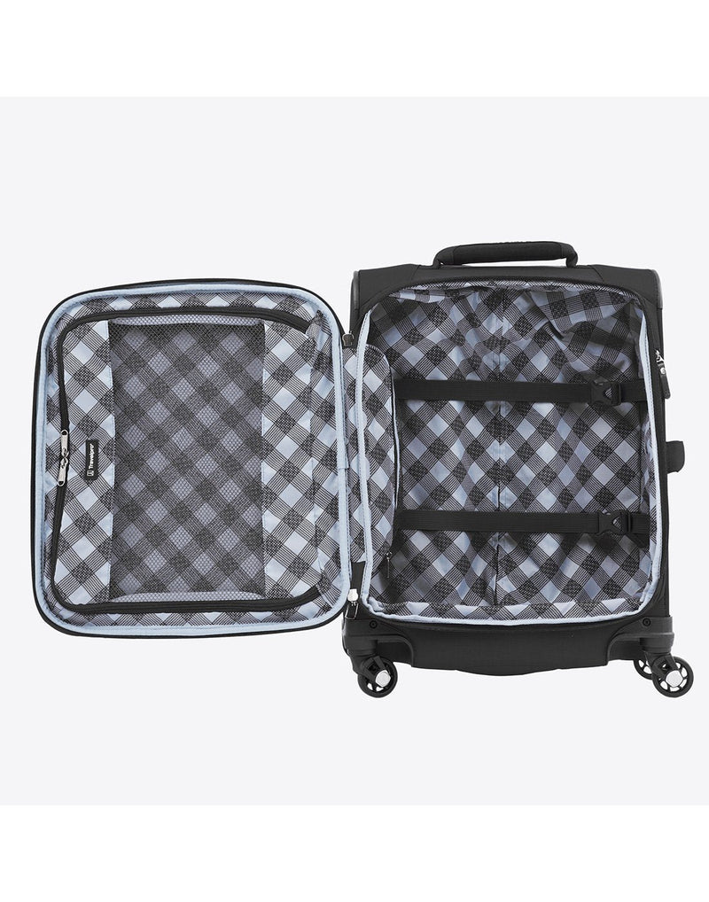 Travelpro maxlite 5 19" intl spinner black colour luggage bag interior