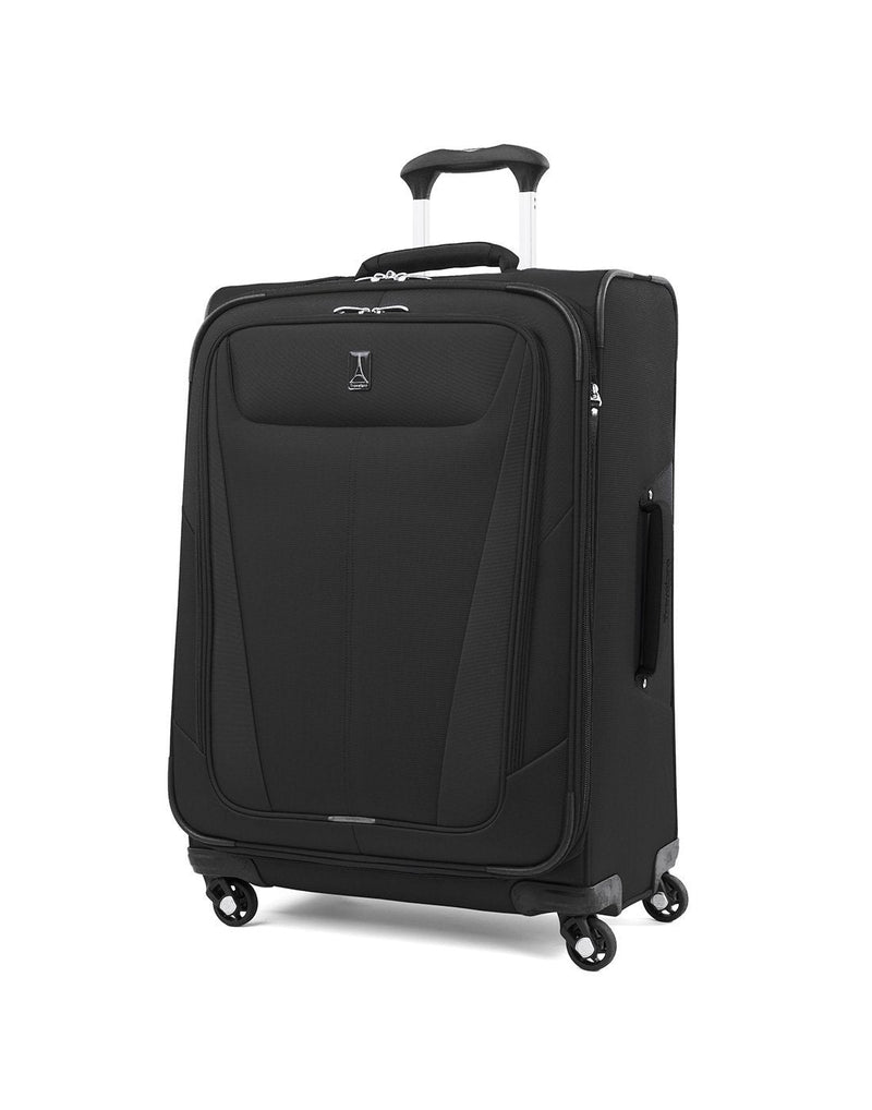 Travelpro maxlite 5 25" exp spinner black colour luggage bag front view