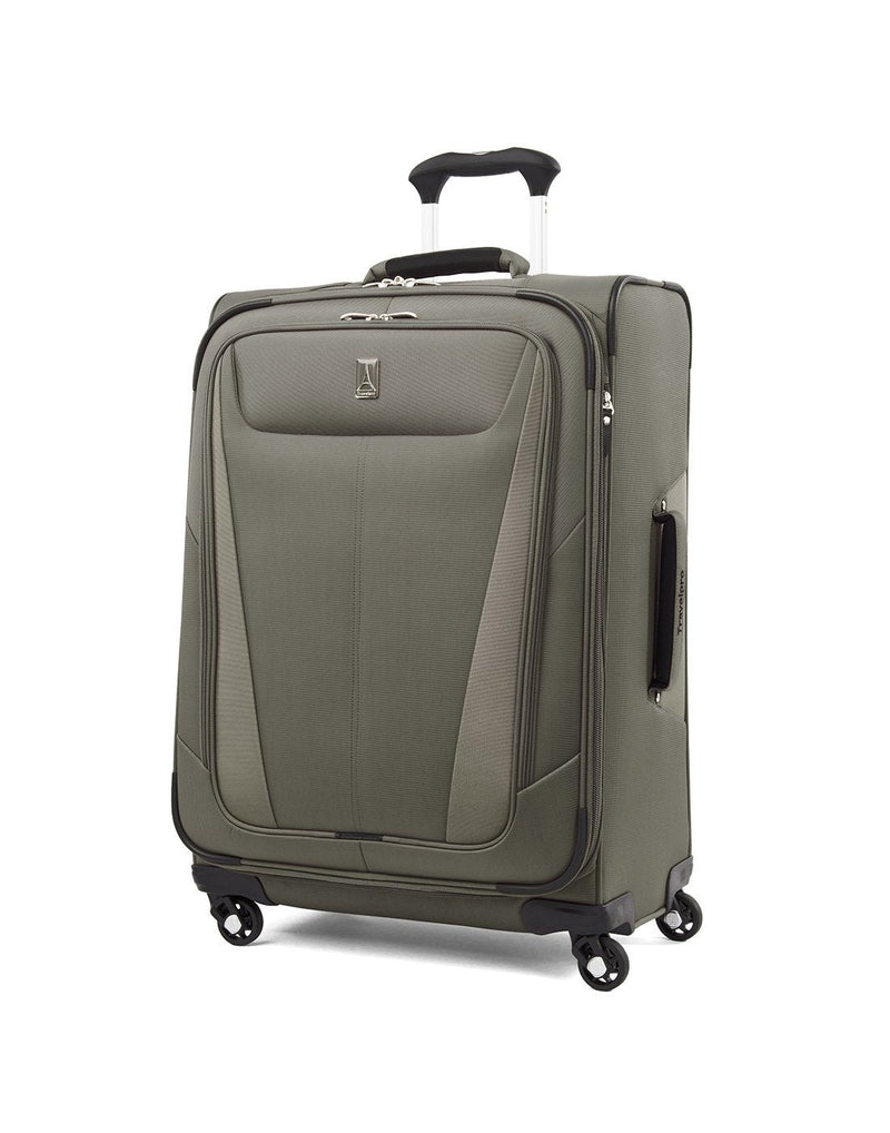 Travelpro maxlite 5 25" exp spinner slate green colour luggage bag front view