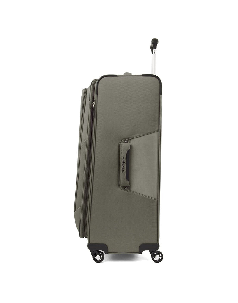Travelpro maxlite 5 29" exp spinner slate green colour luggage bag side view