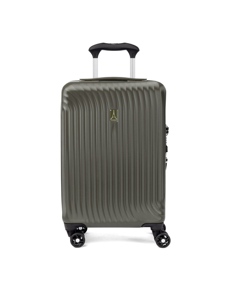 Travelpro Maxlite® Air Compact Carry-on Expandable Spinner, slate green, front view