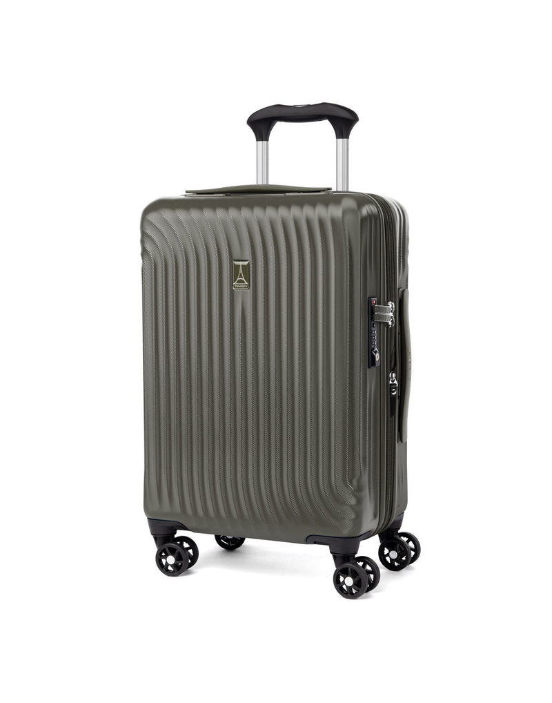 Travelpro Maxlite® Air Compact Carry-on Expandable Spinner, slate green, front angled view