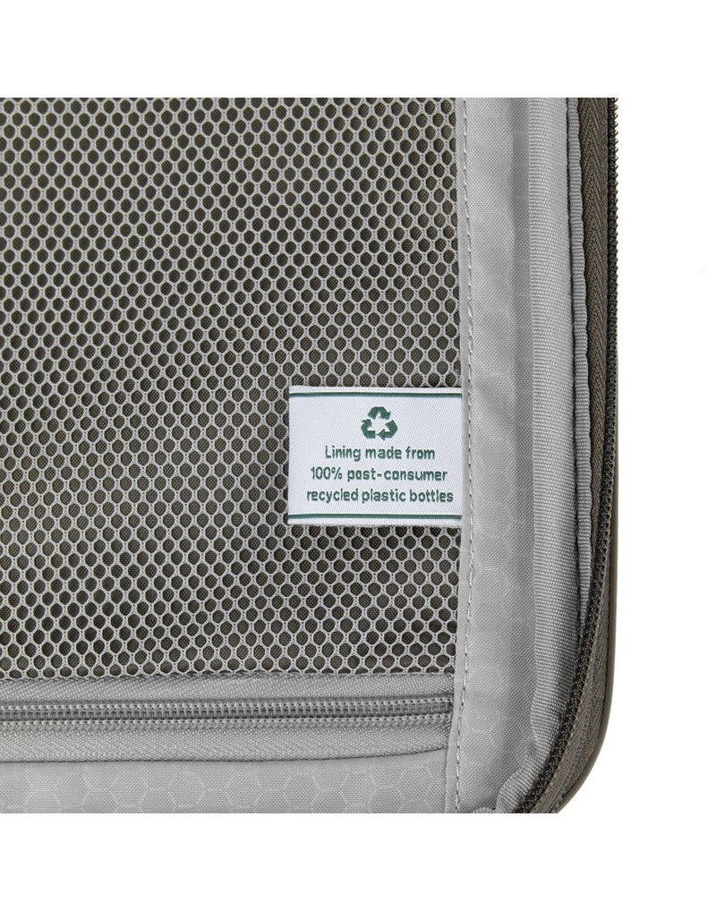 Travelpro Maxlite® Air Large Hardside Expandable Spinner, slate green, close up of mesh interior