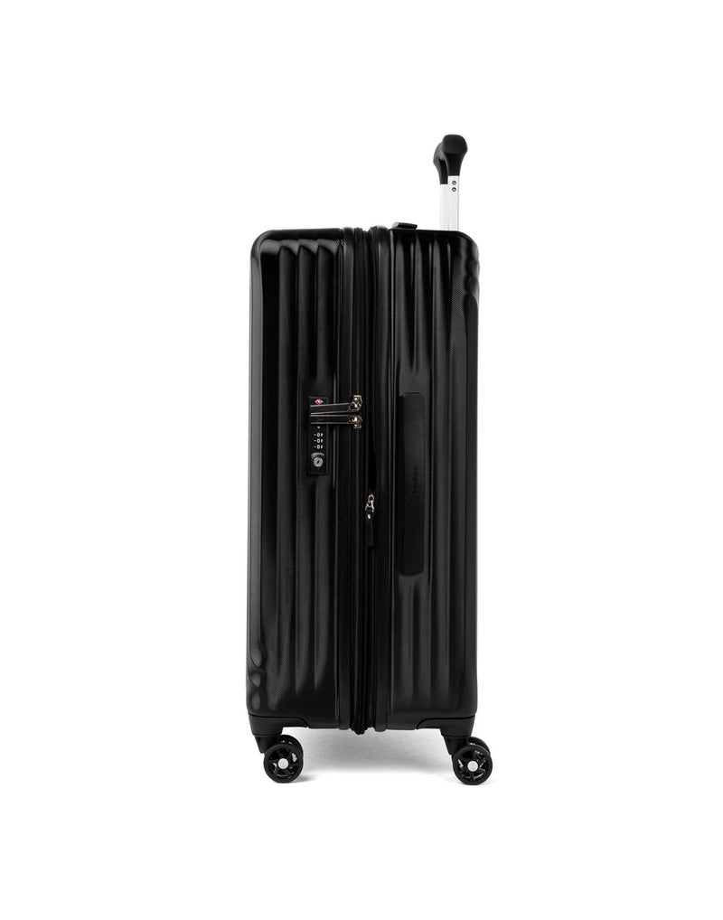 Travelpro Maxlite® Air Medium Hardside Expandable Spinner, black, side view