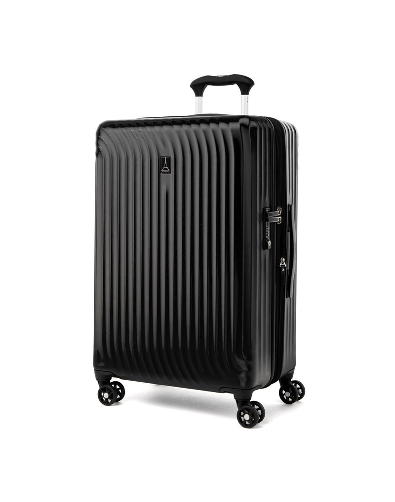 Travelpro Maxlite® Air Medium Hardside Expandable Spinner, black, front angled  view