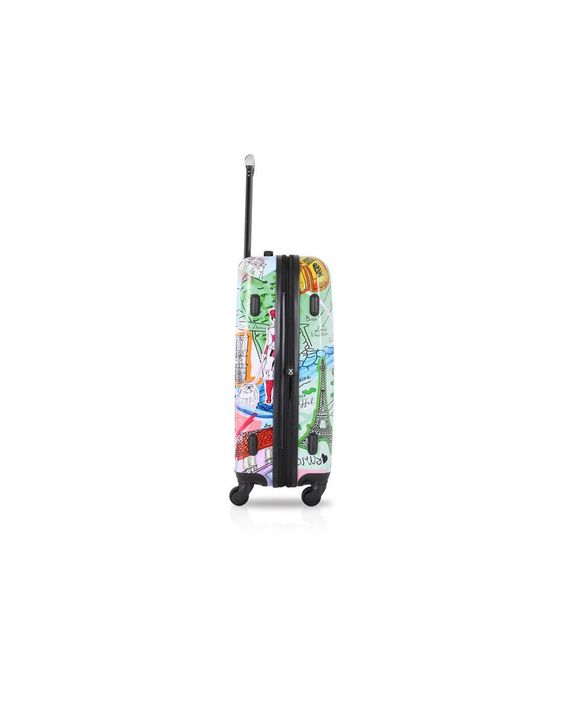 Tucci J'aime Paris 28" Hardside Expandable Spinner, side view